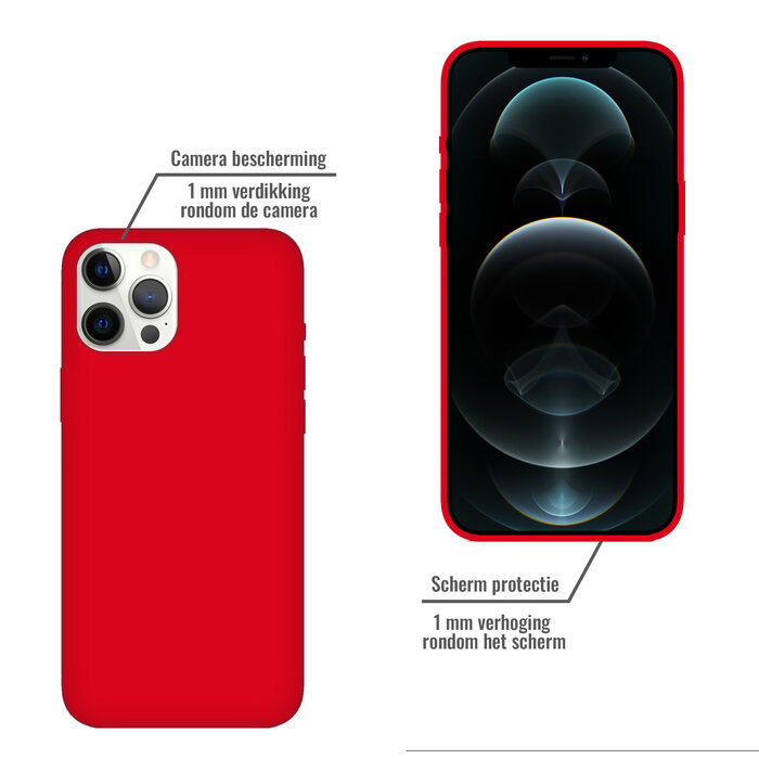 JVS Products iPhone 12 Pro Max hoesje - Backcover - TPU - Rood