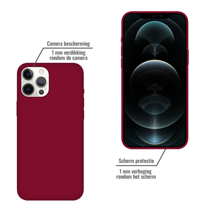 JVS Products iPhone 14 Pro Max hoesje - Backcover - TPU - Bordeaux Rood