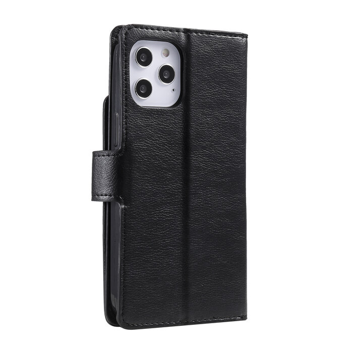 JVS Products Samsung Galaxy A42 hoesje - Bookcase - Pasjeshouder - Portemonnee - Luxe - Kunstleer - Zwart