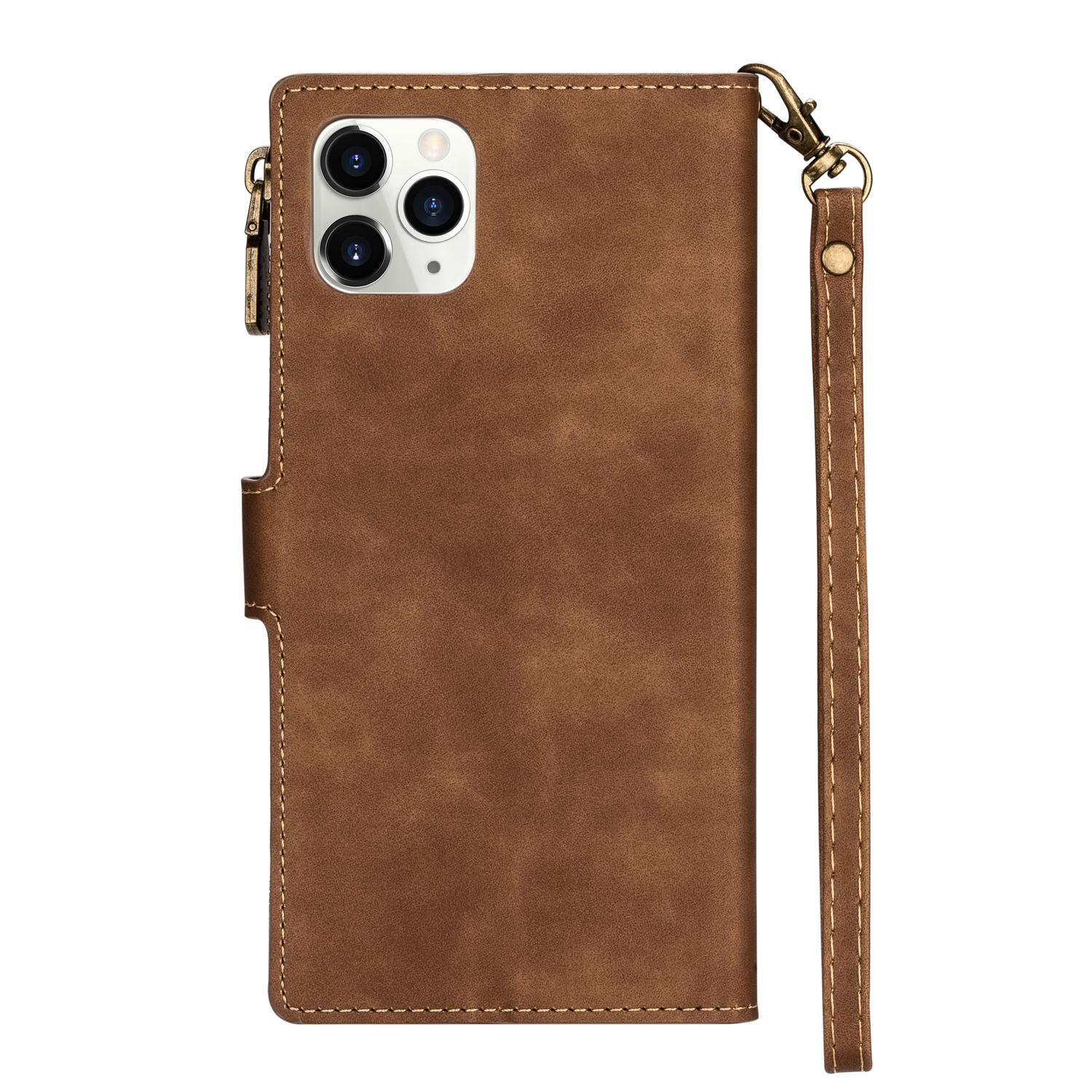 JVS Products Samsung Galaxy S21 Ultra hoesje - Bookcase - Patroon - Pasjeshouder - Portemonnee - Kunstleer - Bruin