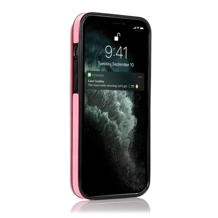 JVS Products Samsung Galaxy S22 Ultra hoesje - Backcover - Pasjeshouder - Portemonnee - Bloemenprint - Kunstleer - Roze