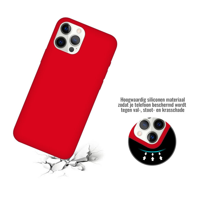 JVS Products iPhone 12 Mini hoesje - Backcover - TPU - Rood
