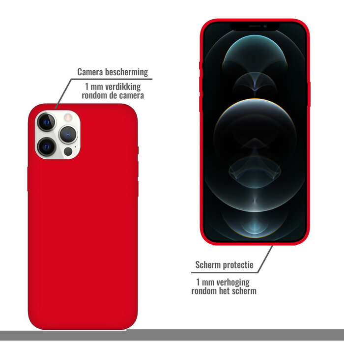 JVS Products iPhone 12 Mini hoesje - Backcover - TPU - Rood