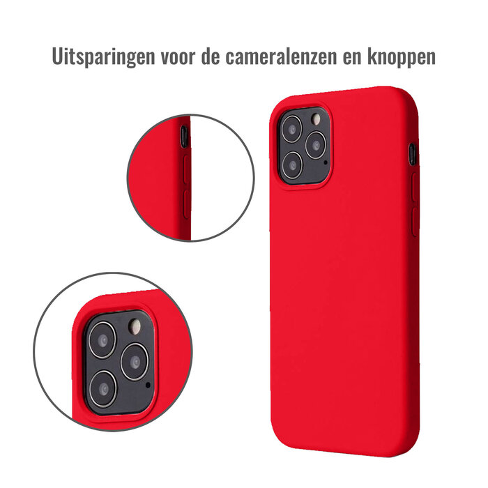 JVS Products iPhone 12 Mini hoesje - Backcover - TPU - Rood