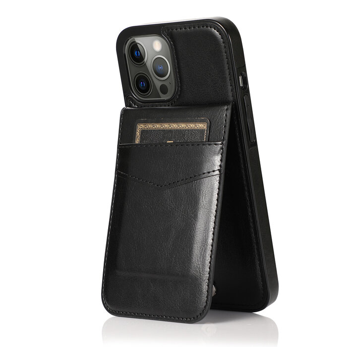 JVS Products Samsung Galaxy S20 Ultra hoesje - Backcover - Pasjeshouder - Portemonnee - Kunstleer - Zwart