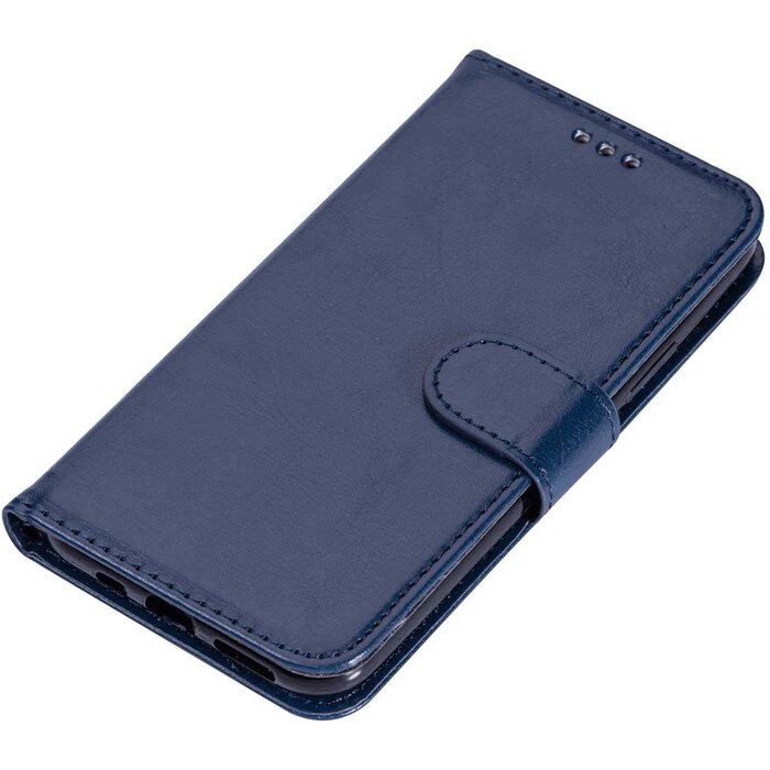 JVS Products iPhone 11 Pro Max hoesje - Bookcase - Pasjeshouder - Portemonnee - Koord - Kunstleer - Blauw