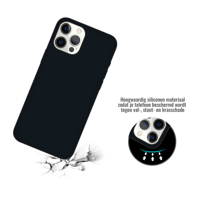 JVS Products iPhone 13 hoesje - Backcover - TPU - Zwart