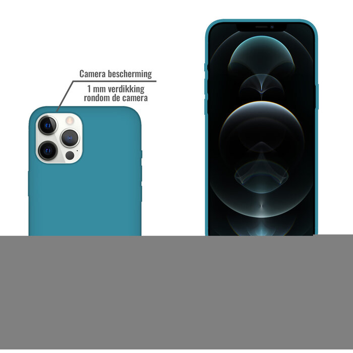 JVS Products iPhone 12 Pro Max hoesje - Backcover - TPU - Zeeblauw