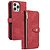 iPhone 14 hoesje - Bookcase - Koord - Pasjeshouder - Portemonnee - Kunstleer - Rood