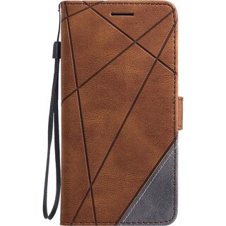 JVS Products iPhone XR hoesje - Bookcase - Pasjeshouder - Portemonnee - Patroon - Kunstleer - Bruin