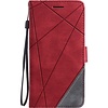Samsung Galaxy S20 hoesje - Bookcase - Pasjeshouder - Portemonnee - Patroon - Kunstleer - Rood