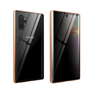 JVS Products iPhone 11 Pro Max hoesje - Full body - Shockproof - Gehard glas - Metaal - Goud