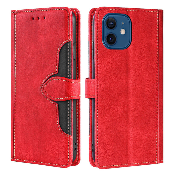 JVS Products Samsung Galaxy S22 Plus hoesje - Bookcase - Pasjeshouder - Portemonnee - Kunstleer - Rood
