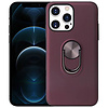 iPhone 12 Pro Max hoesje - Backcover - Ringhouder - TPU - Paars