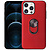 iPhone 12 Mini hoesje - Backcover - Ringhouder - TPU - Rood