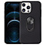 iPhone 12 Mini hoesje - Backcover - Ringhouder - TPU - Zwart