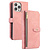 iPhone 14 Pro Max hoesje - Bookcase - Koord - Pasjeshouder - Portemonnee - Kunstleer - Roze