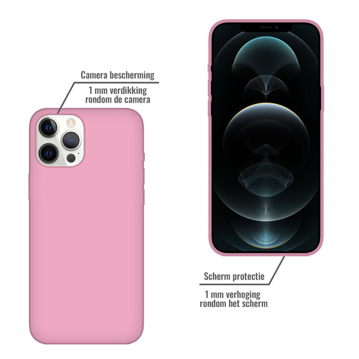 JVS Products iPhone 12 hoesje - Backcover - TPU - Roze