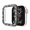 Hoesje geschikt voor Apple Watch 42MM - Bumper hoesje - Diamant - TPU - Zwart