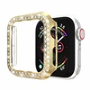 Hoesje geschikt voor Apple Watch 44MM - Bumper hoesje - Diamant - TPU - Goud