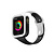 Bandje geschikt voor Fitbit Sense  - Maat L - Sportband - Polsband - Horlogebandje - Tweekleurig - Siliconen - Wit/Zwart