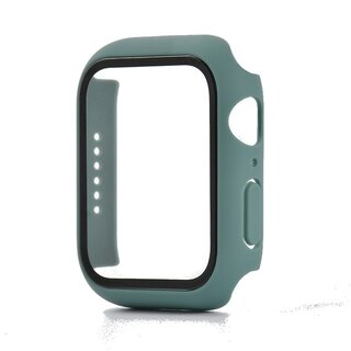 JVS Products Hoesje geschikt voor Apple Watch 44MM - Hardcase - Screenprotector - Kunststof - Zeeblauw