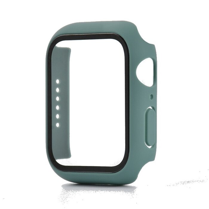 JVS Products Hoesje geschikt voor Apple Watch 44MM - Hardcase - Screenprotector - Kunststof - Zeeblauw