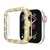 Hoesje geschikt voor Apple Watch 38MM - Bumper hoesje - Diamant - TPU - Goud