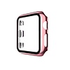 Hoesje geschikt voor Apple Watch 38MM - Bumper hoesje - Screenprotector - TPU - Roze