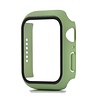Hoesje geschikt voor Apple Watch 40MM - Hardcase - Screenprotector - Kunststof - Saliegroen