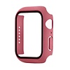 Hoesje geschikt voor Apple Watch 42MM - Hardcase - Screenprotector - Kunststof - Oudroze