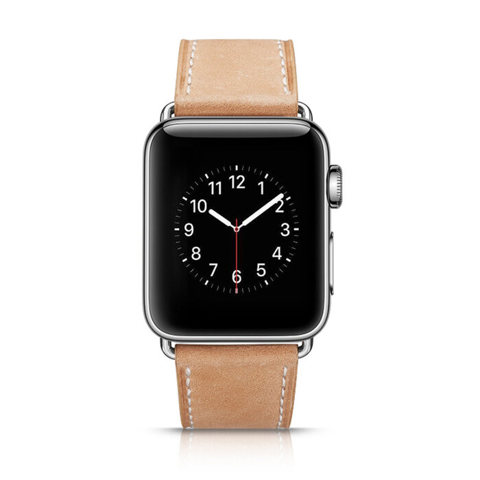 JVS Products Bandje geschikt voor Apple Watch 42/44MM - Maat L - Horlogebandje - Polsband - Kunstleer - Rood