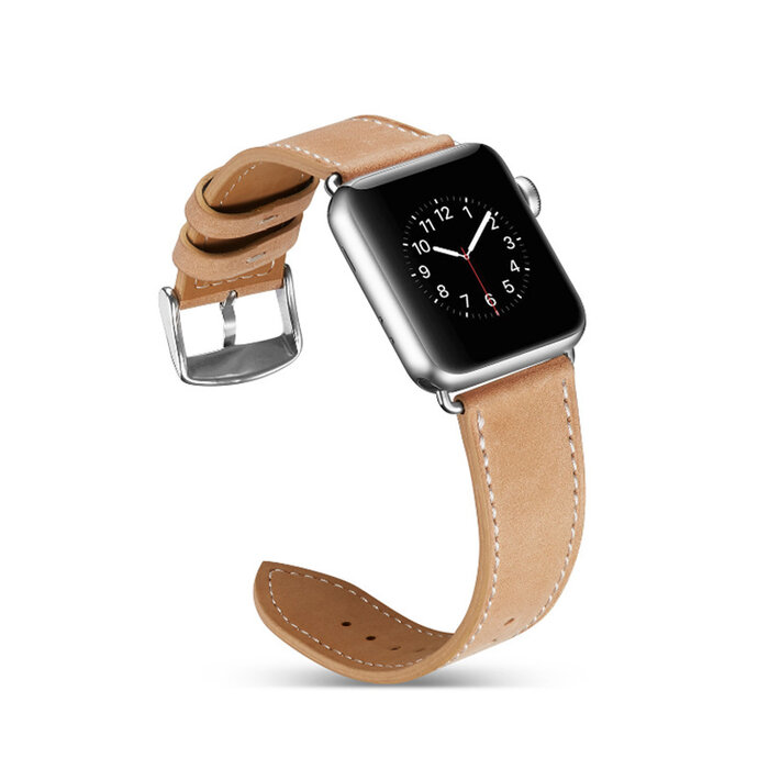 JVS Products Bandje geschikt voor Apple Watch 42/44MM - Maat L - Horlogebandje - Polsband - Kunstleer - Rood