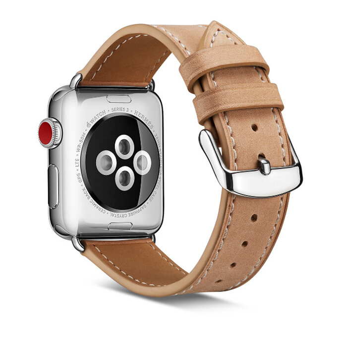 JVS Products Bandje geschikt voor Apple Watch 42/44MM - Maat L - Horlogebandje - Polsband - Kunstleer - Rood
