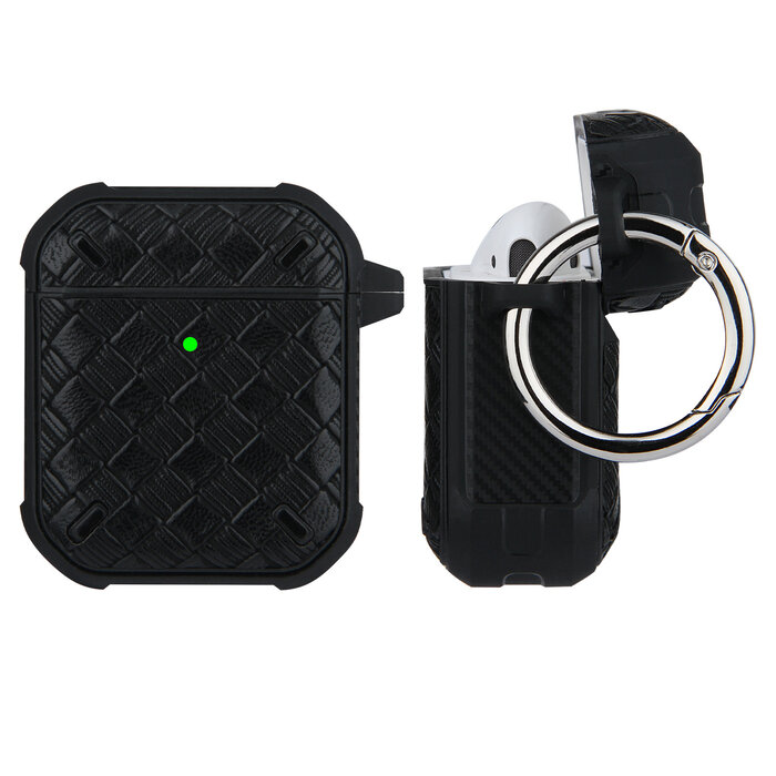 JVS Products Hoesje geschikt voor Apple Airpods Pro - Softcase - Sleutelhanger - Cover - Siliconen - Zwart