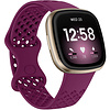 Bandje geschikt voor Fitbit Sense - Maat L - Polsband - Horlogebandje - Siliconen - Paars
