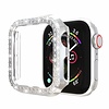 Hoesje geschikt voor Apple Watch 40MM - Bumper hoesje - Diamant - TPU - Zilver