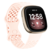 Bandje geschikt voor Fitbit Versa 3 - Maat L - Polsband - Horlogebandje - Siliconen - Lichtroze