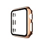 Hoesje geschikt voor Apple Watch 42MM - Bumper hoesje - Screenprotector - TPU - Rose Goud