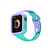 Bandje geschikt voor Fitbit Sense  - Maat L - Sportband - Polsband - Horlogebandje - Tweekleurig - Siliconen - Cyaan/Paars