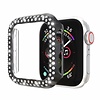 Hoesje geschikt voor Apple Watch 38MM - Bumper hoesje - Diamant - TPU - Zwart