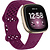 Bandje geschikt voor Fitbit Versa 3 - Maat L - Polsband - Horlogebandje - Siliconen - Paars