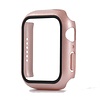 Hoesje geschikt voor Apple Watch 38MM - Hardcase - Screenprotector - Kunststof - Rose Goud