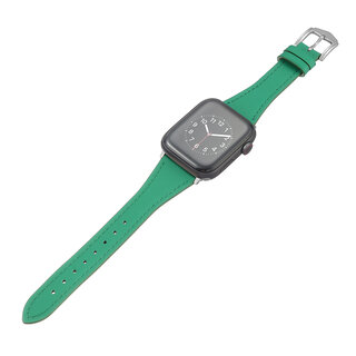 JVS Products Bandje geschikt voor Apple Watch 42/44MM - Maat L - Sportband - Horlogebandje - Polsband - Kunstleer - Groen