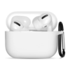 Hoesje geschikt voor Apple Airpods Pro - Softcase - Sleutelhanger - Cover - Extra dun - Siliconen - Transparant