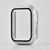 Hoesje geschikt voor Apple Watch 38MM - Hardcase - Screenprotector - Kunststof - Zilver