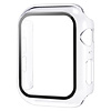 Hoesje geschikt voor Apple Watch 38MM - Hardcase - Screenprotector - Kunststof - Transparant