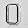 Hoesje geschikt voor Apple Watch 44MM - Hardcase - Screenprotector - Kunststof - Zilver