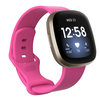 Bandje geschikt voor Fitbit Versa 3 - Maat L - Polsband - Horlogebandje - Siliconen - Roze