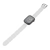 Bandje geschikt voor Apple Watch 42/44MM - Maat L - Sportband - Horlogebandje - Polsband - Kunstleer - Wit
